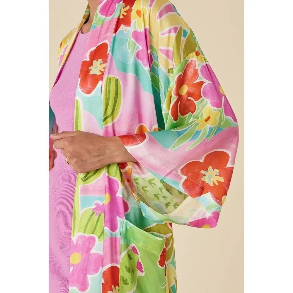 NWT Spell Margi Hour Maxi Robe Tutti Fruiti Size, M/L_5